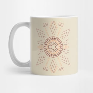 Boho Sun Tribal Design Mug